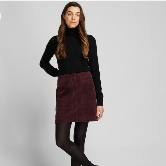 Uniqlo Red Corduroy Skirt - Picture 5 of 5